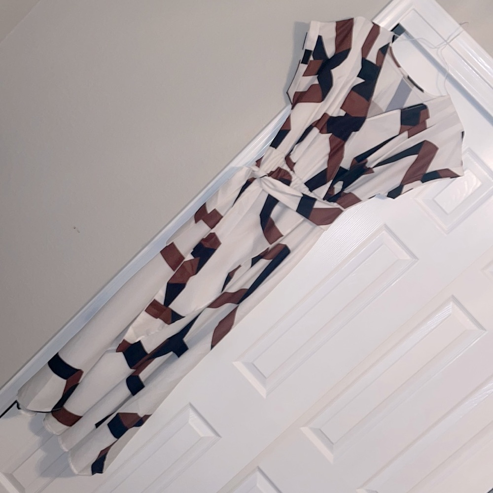 Vici Geometric Print Wrap Dress